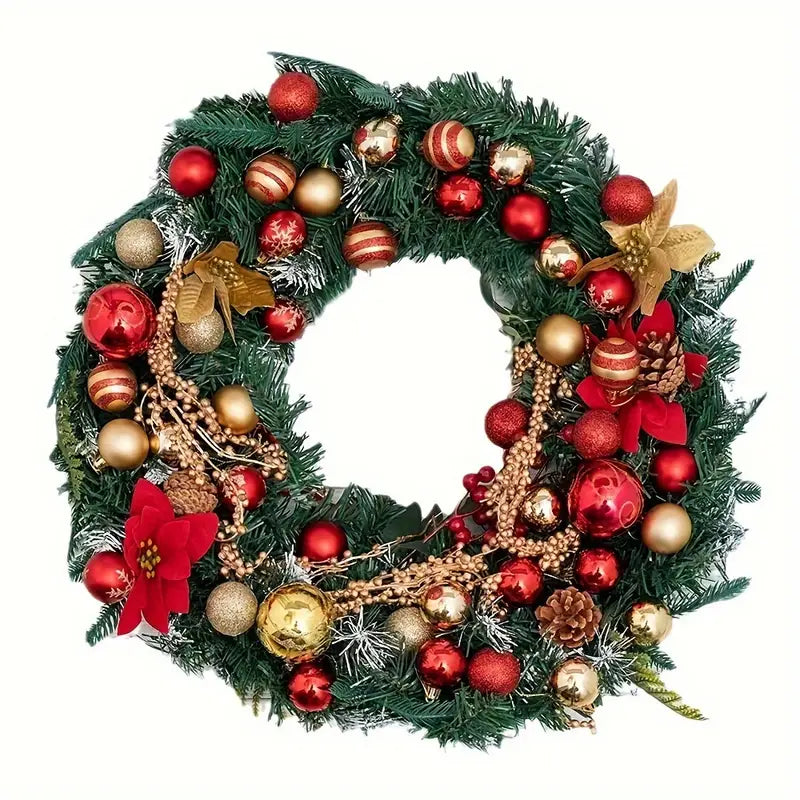 50pcs Classic Christmas Ornament Balls – 4cm Shatterproof Plastic Baubles for Tree & Holiday Decorations